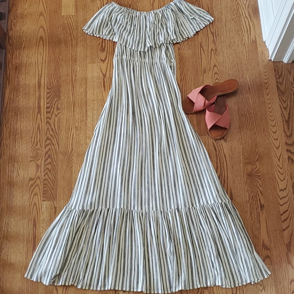Billabong Off the Shoulder Maxi Dress Size M - Picture 1 of 2